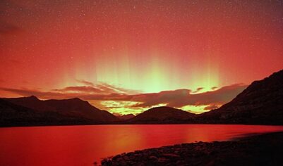 Магнитная буря облачила небо Кавказа в кроваво-красное