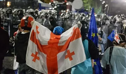 У здания парламента Грузии проходит акция протеста