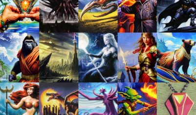 SD Style. Fantasy Card Diffusion