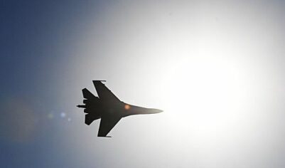 Экипажи Су-35С прикрыли ударную авиацию при нанесении ударов по позициям ВСУ