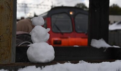 Сбой в работе электричек произошел после снегопада в Москве