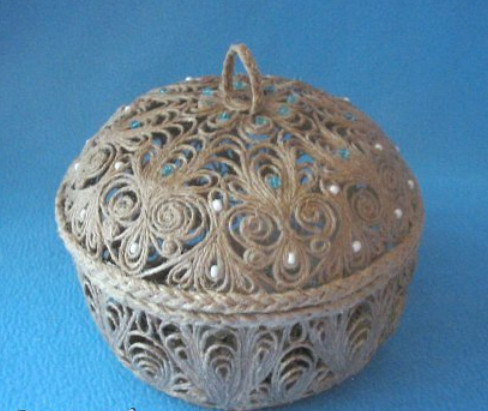 Корзинка из бечевки своими руками22