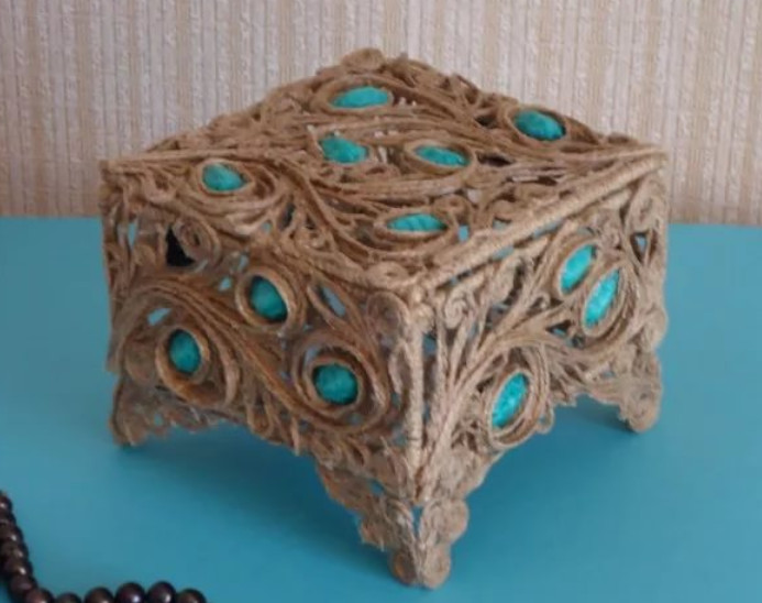 Корзинка из бечевки своими руками23