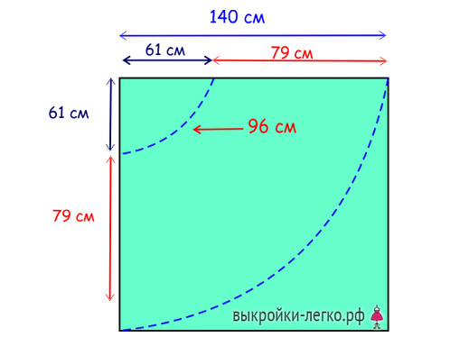 Выкройка юбки из шифона своими руками4