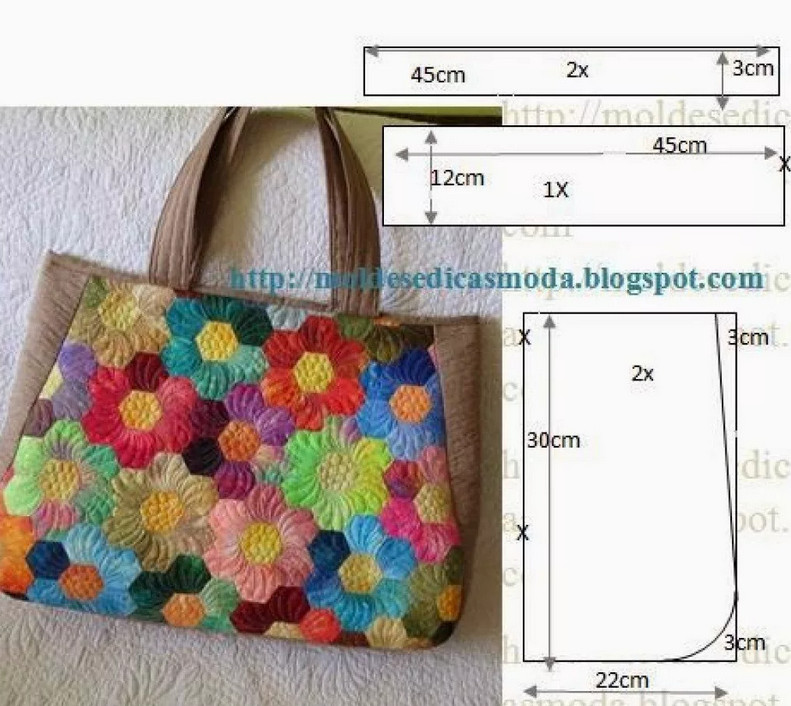 Сумки из ткани + выкройки своими руками13