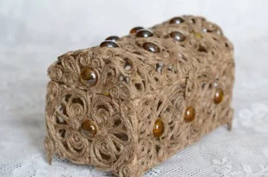 Корзинка из бечевки своими руками27