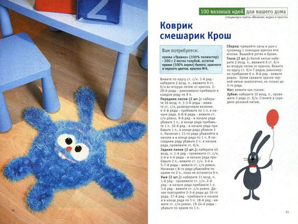 Коврик крючком для начинающих5