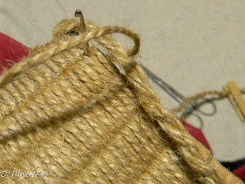 Корзинка из бечевки своими руками15
