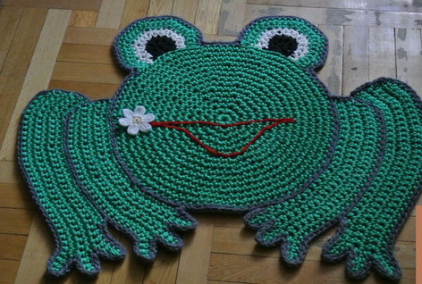 Коврик крючком для начинающих8