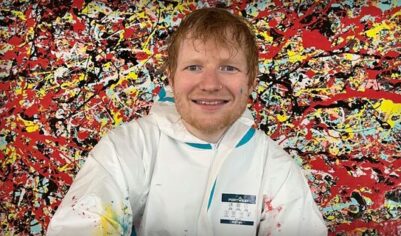Эд Ширан стал художником: за копирование Поллока критики уже назвали его «аферистом»