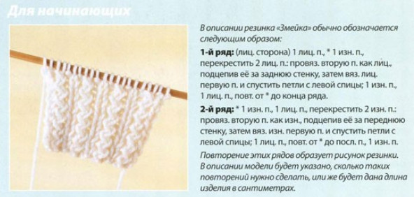 Узоры вязания резинок спицами6