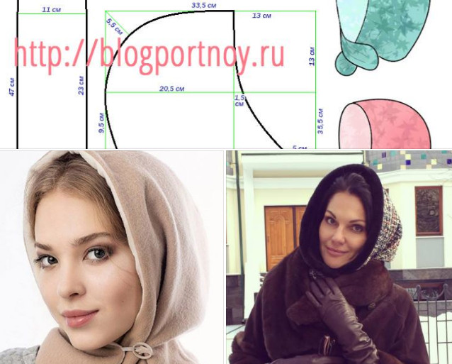 Головной убор своими руками из ткани0