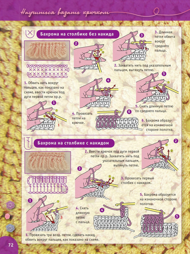 Вязание крючком для начинающих. Урок 208