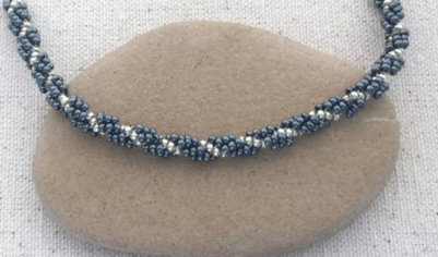 Спиральная цепочка из бисера для браслетов и колье