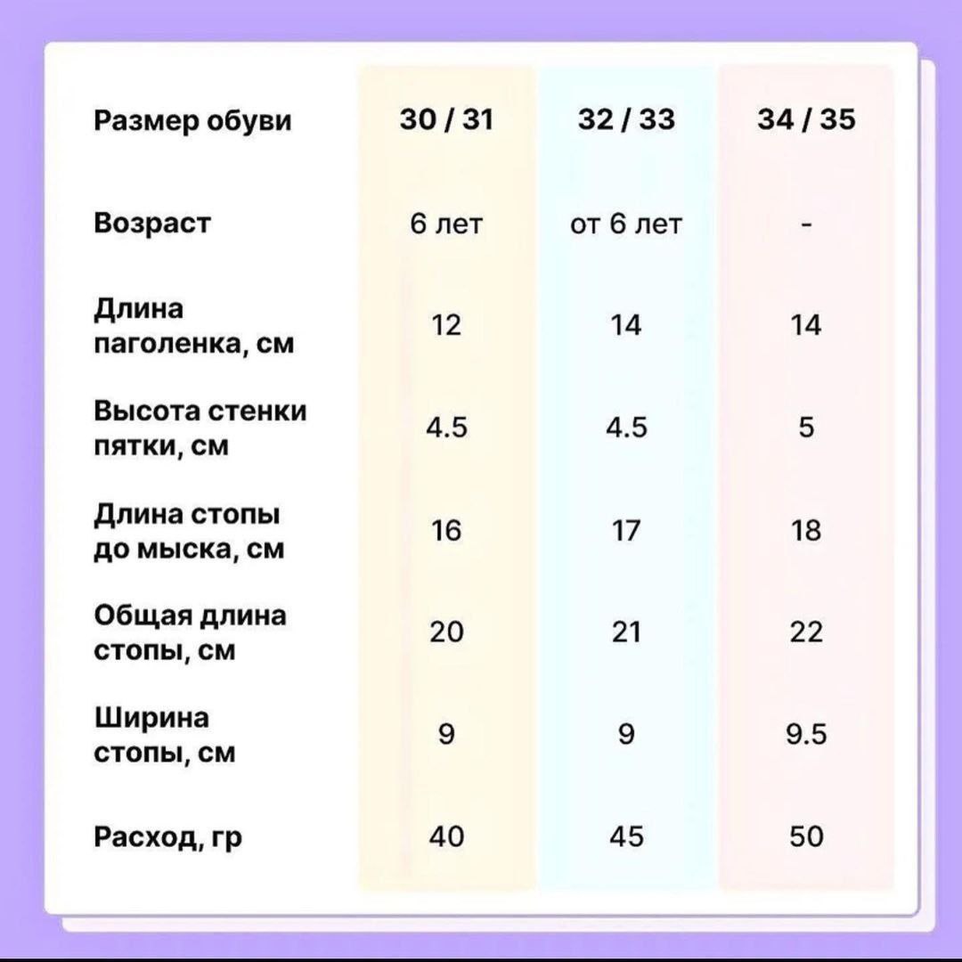 Таблица размеров для вязанных носков с яркими полосками, выполненных из мягкой пряжи с разноцветными нитями, идеально подходит для определения точных параметров и комфортной посадки.2