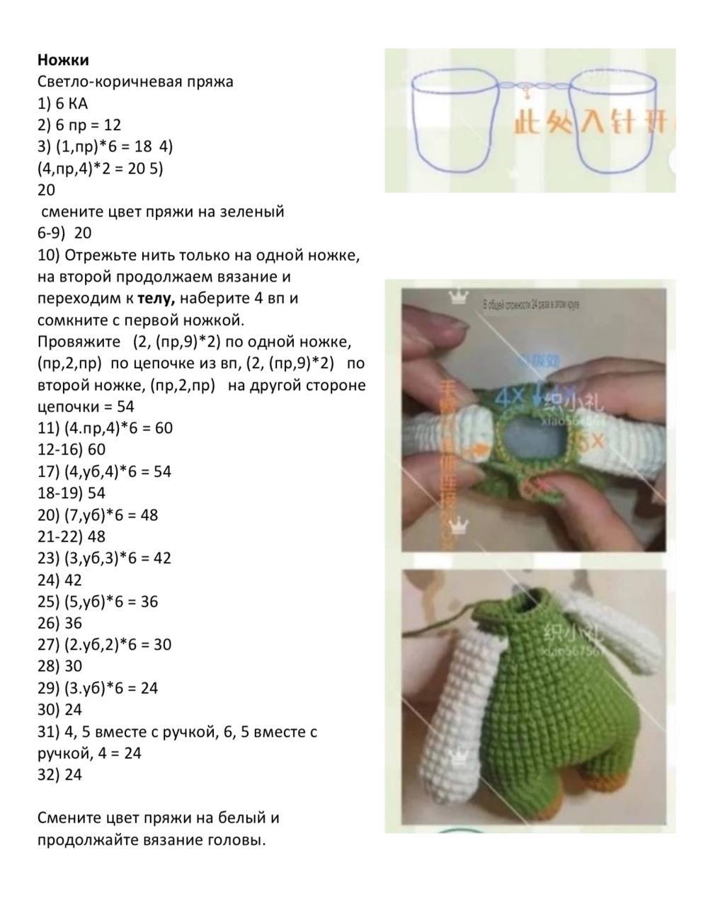 Мягкая вязаная игрушка-заяц с забавной шапкой-лягушкой и яркими градиентными ногами, идеально подходящая для уютных обниманий и украшения детской комнаты.2