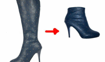 Превращаем высокие сапоги в ботильоны