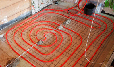 Теплый пол в бане без затрат на подогрев