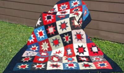 Шьем одеяло в стиле пэчворк «Звезды»