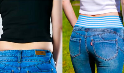 Простой способ изменить талию джинсов с низкой на высокую