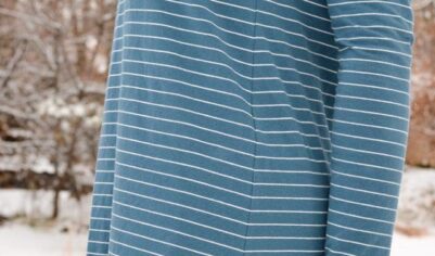 Как кроить из ткани в полоску