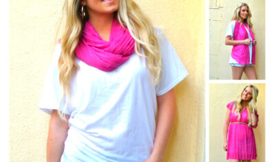 8 предметов одежды из одного шарфа