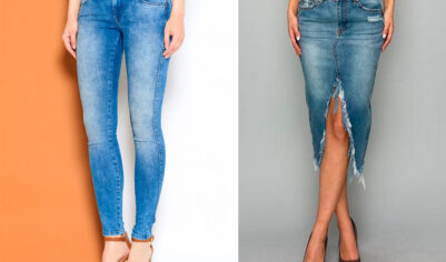 Как сшить юбку из старых джинсов