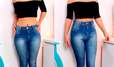 Как легко поднять талию на джинсах с заниженной талией