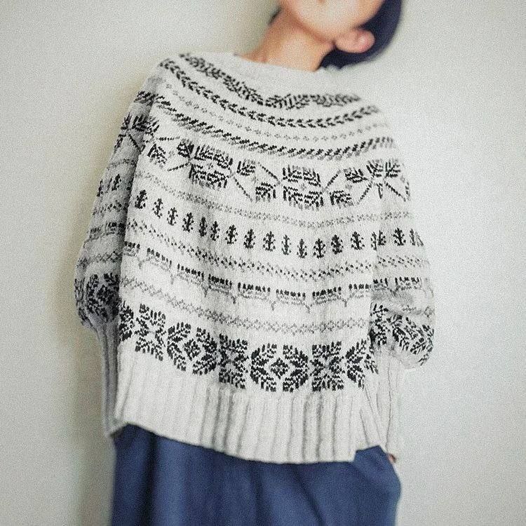 Свитер с узорчатым орнаментом4
