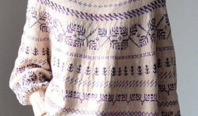 Свитер с узорчатым орнаментом