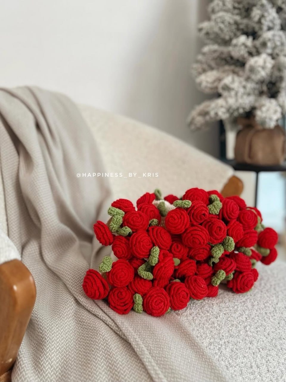 Мастер-класс по вязанию букета из пледа1