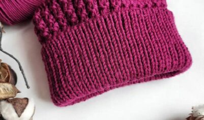 Шапки с узорной резинкой