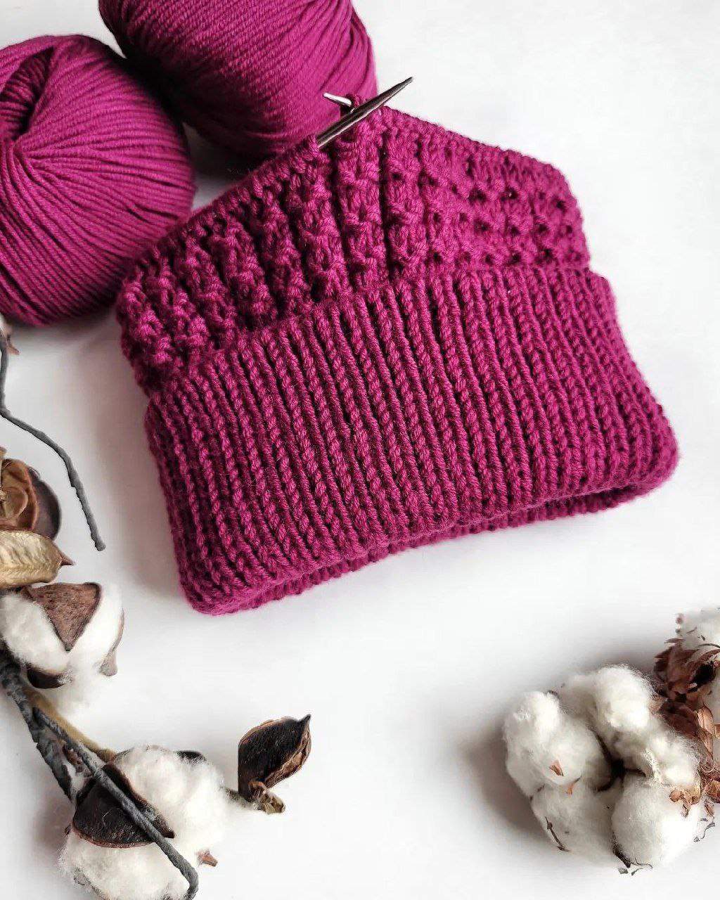 Шапки с узорной резинкой0