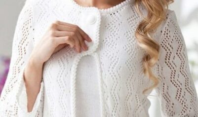 Ажурный кардиган с изюминкой