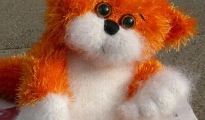 Пушистый рыжий котик