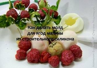 Видео мастер-класс по лепке: Молд для ягоды малины из строительного силикона