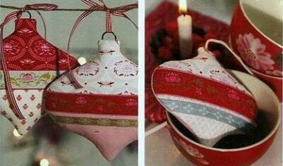Новогодняя игрушка Тильда своими руками. Шарик на елку