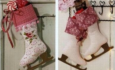 Новогодняя игрушка Тильда своими руками. Фигурные коньки