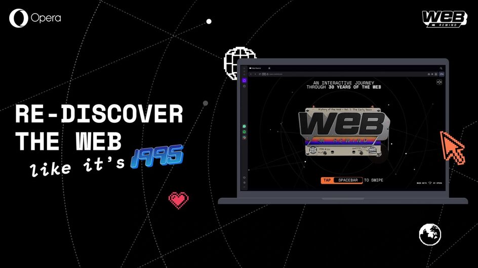 Opera запустила &laquo;машину времени&raquo; с этапами развития интернета