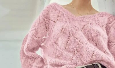 Свободный свитер из мохера