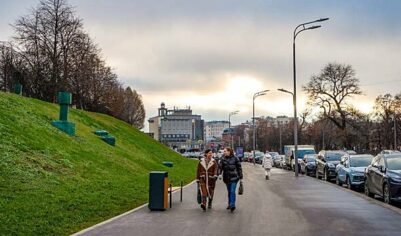 Благоустройство провели в районе будущей станции «Достоевская» в центре Москвы