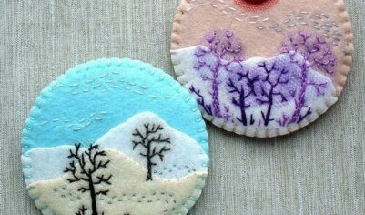 Броши из фетра своими руками