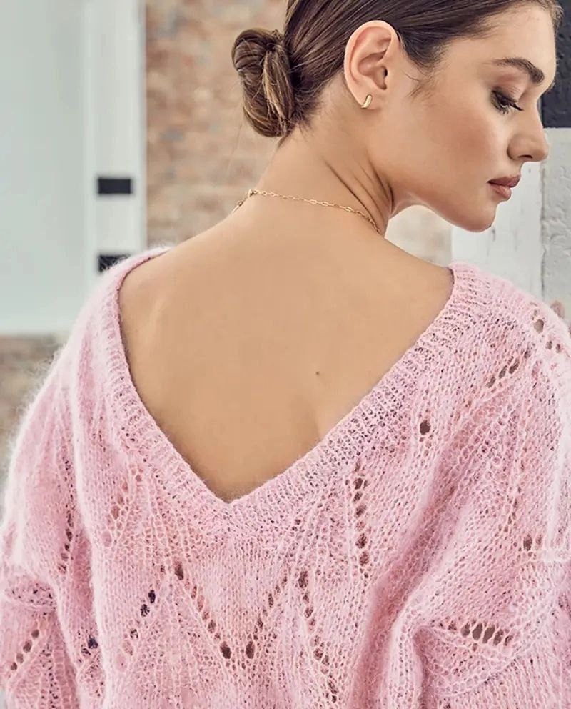 Свободный свитер из мохера1