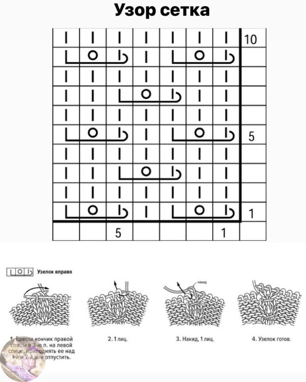 Синий вязаный свитер с узором2